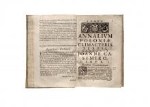 Annalium Poloniae ab obitu Vladislai IV. Climacter primus. [...] / Annalium Poloniae climacter tertius […] LM-9